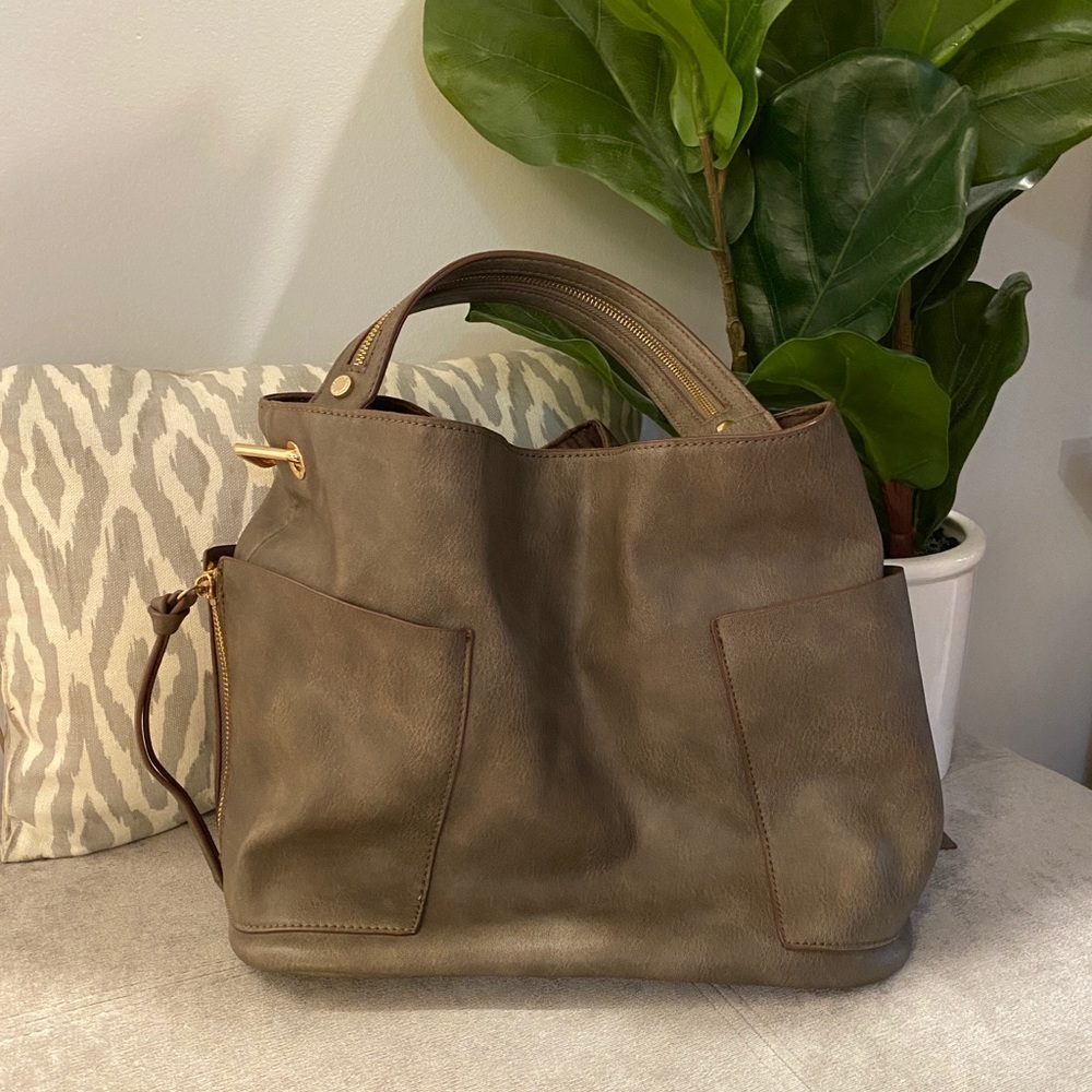 Steve Madden | Olive Gray Bucket Bag